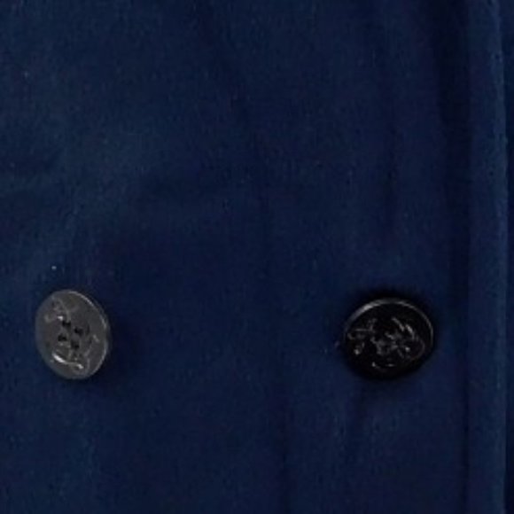 Forecaster Navy Blue Wool Blend Pea Coat - Picture 3 of 10